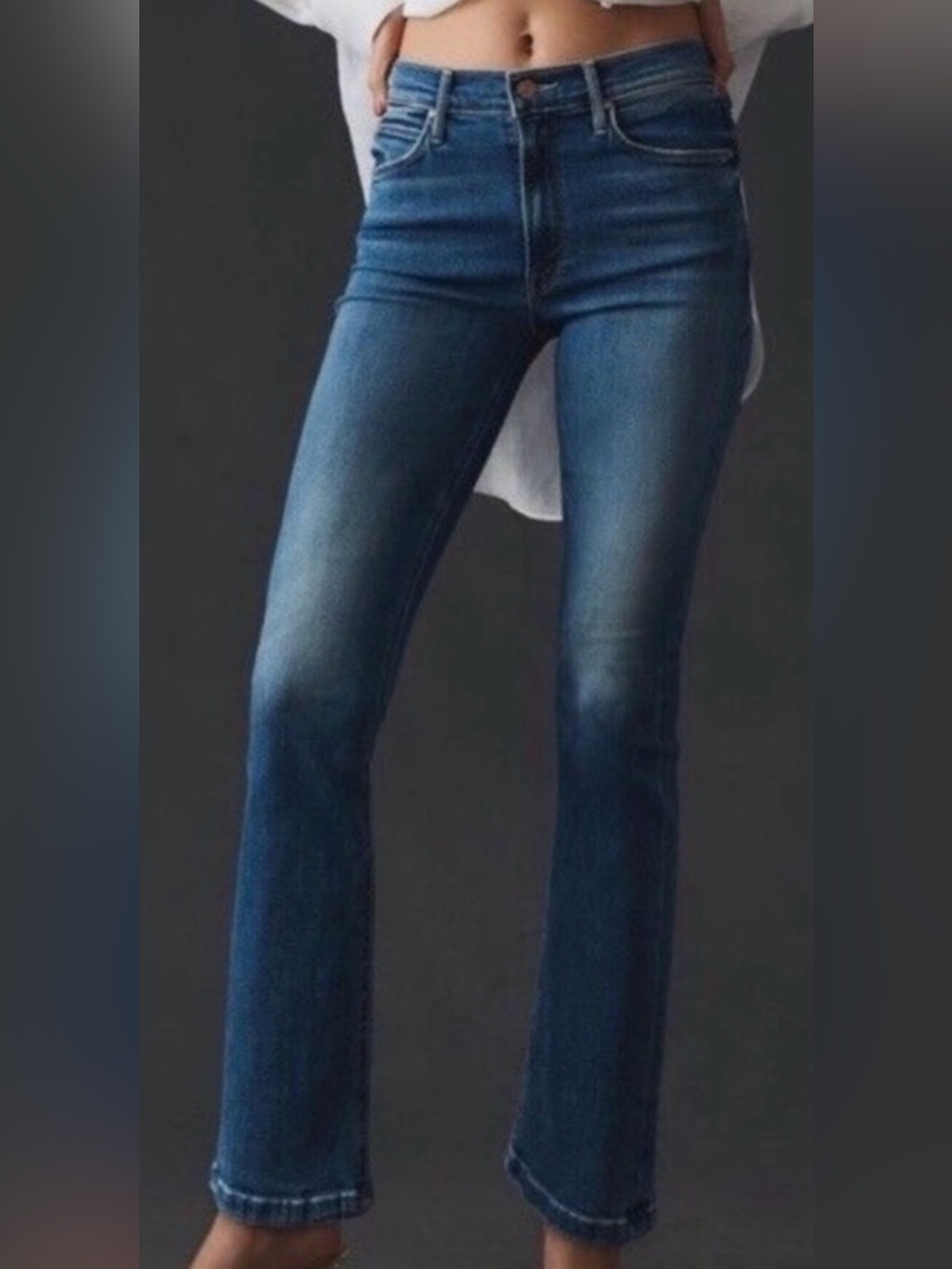 MOTHER The Mid Rise Dazzler Ankle Jeans in Healing Jar sz 28